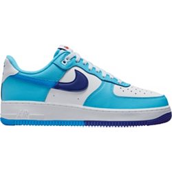 Nike Air Force 1 LV8 GS Size 6 Khaki Suede 3M Reflective Blue Sneakers NEW
