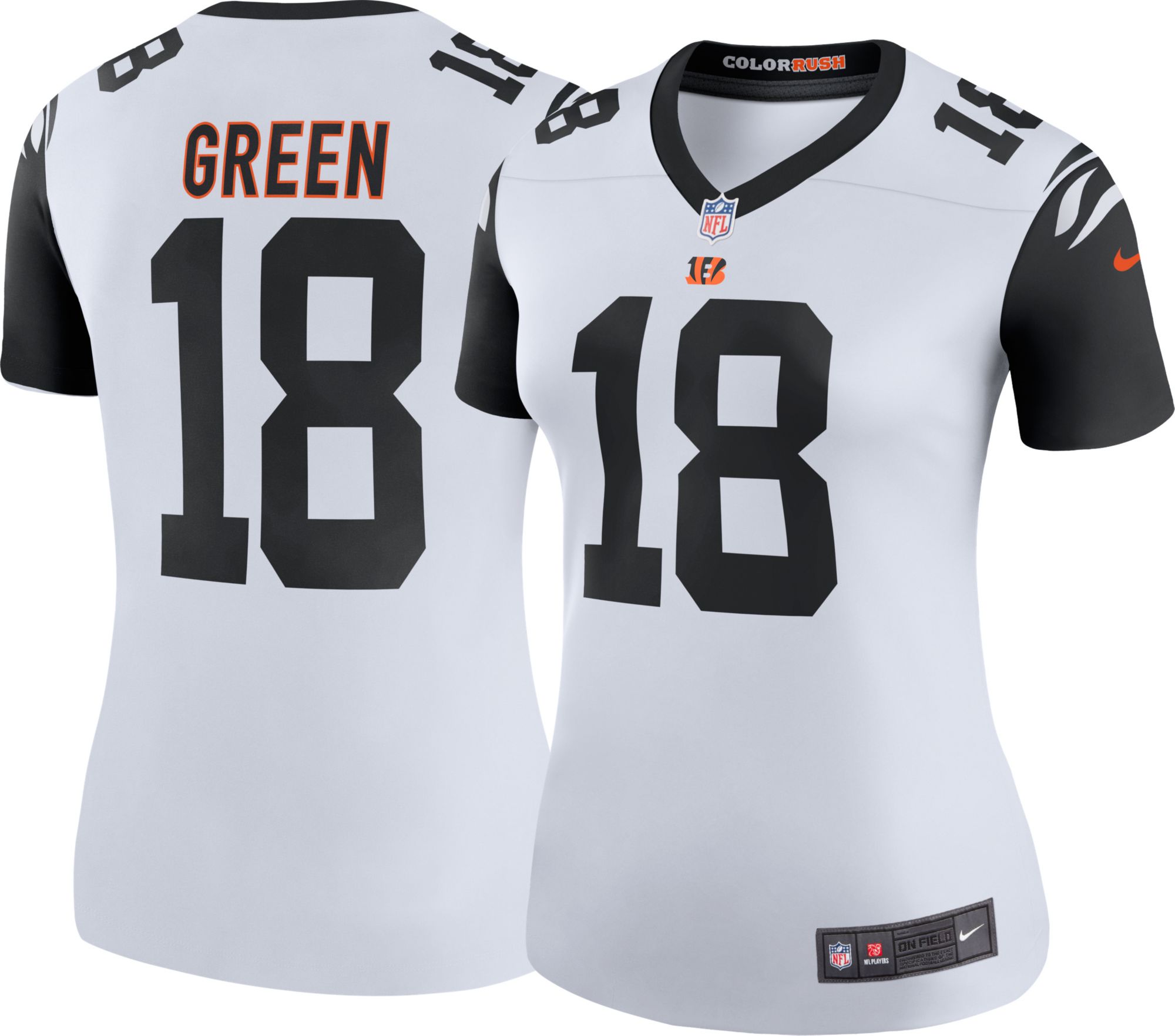 aj green color rush jersey youth