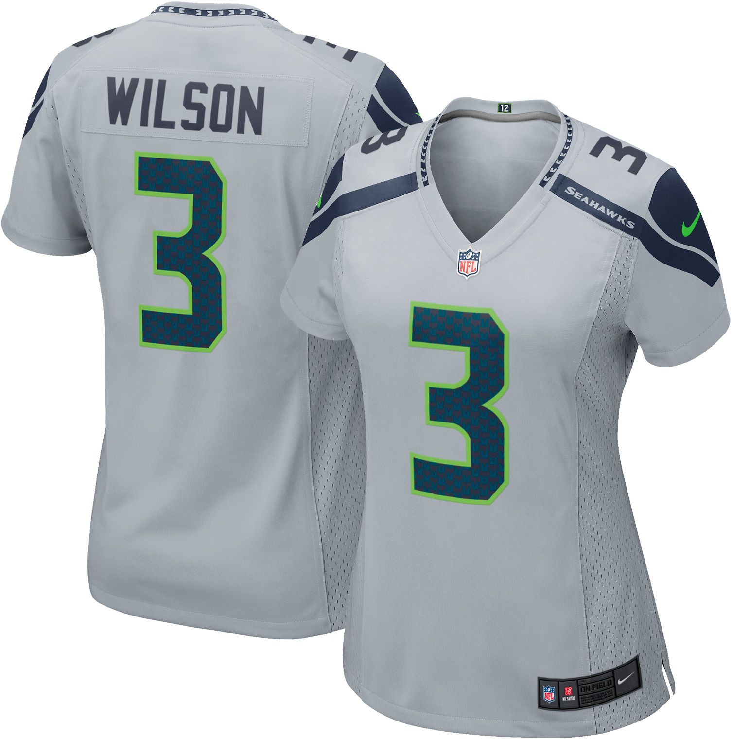 Women's Seattle Seahawks Football Jersey Nike #3 Russell Wilson