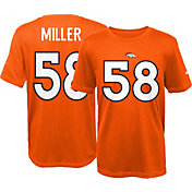 Nike Youth Denver Broncos Von Miller #58 Orange T-Shirt