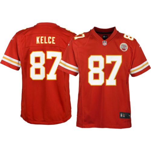 Kansas City Chiefs KELCE 87 ユニフォーム Kelce Kansas City Chiefs #87 Red Youth Home Player Jersey (4