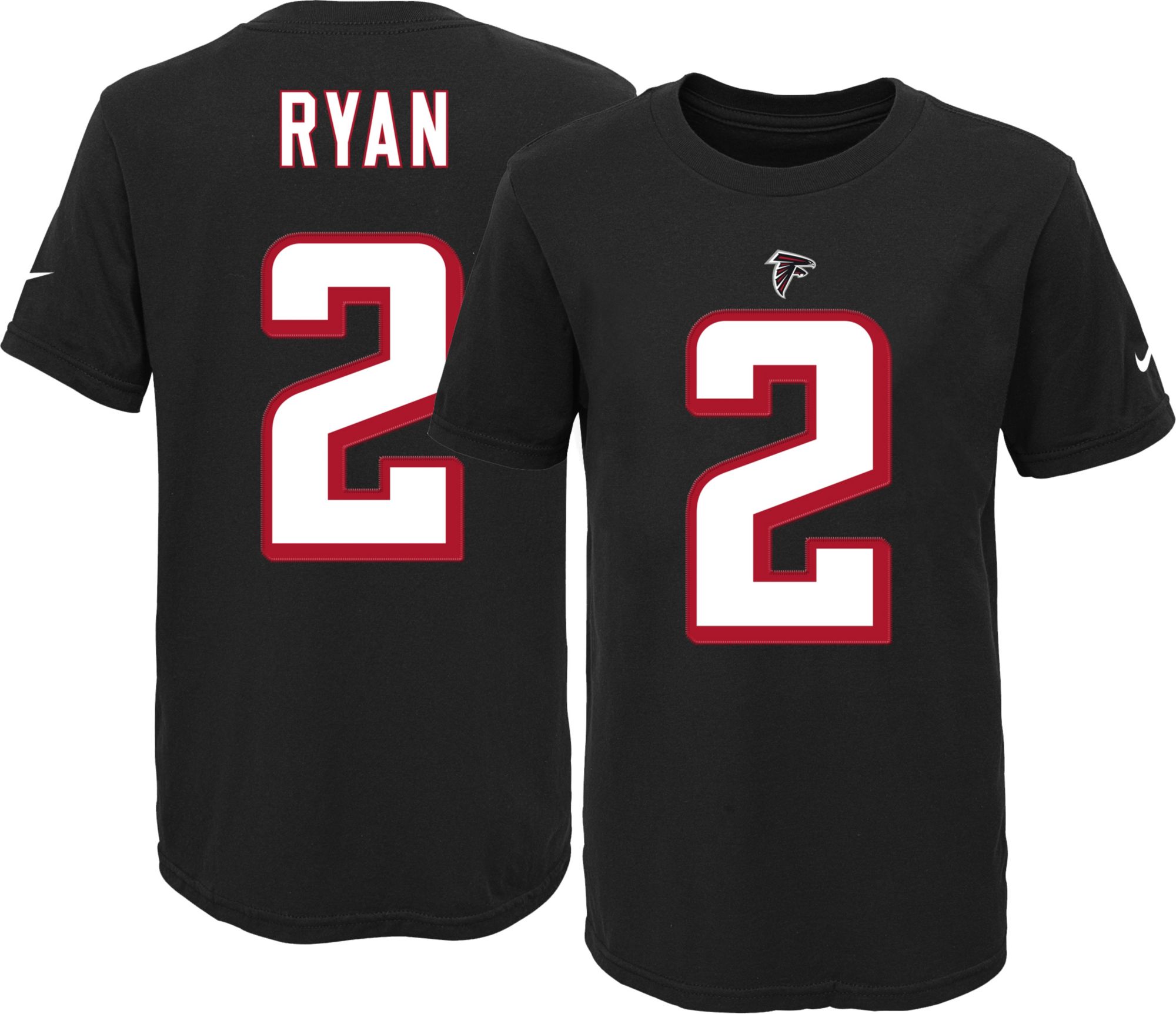 Nike Youth Atlanta Falcons Matt Ryan #2 Black T-Shirt | DICK'S Sporting ...