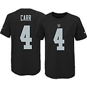 Nike Youth Las Vegas Raiders Derek Carr #4 Black T-Shirt