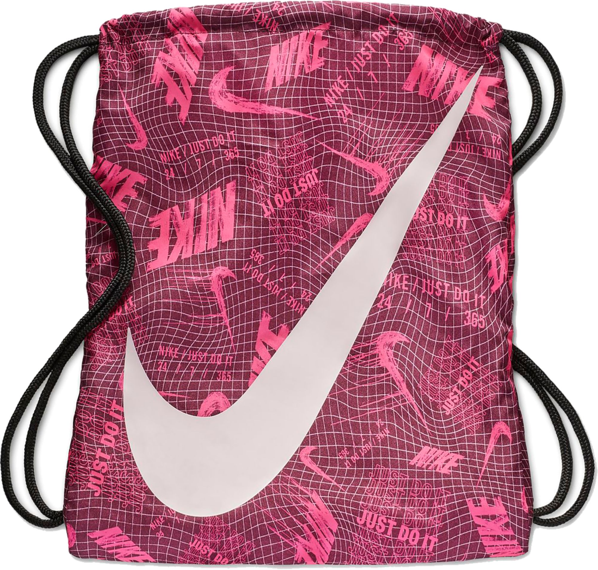 nike string bag pink
