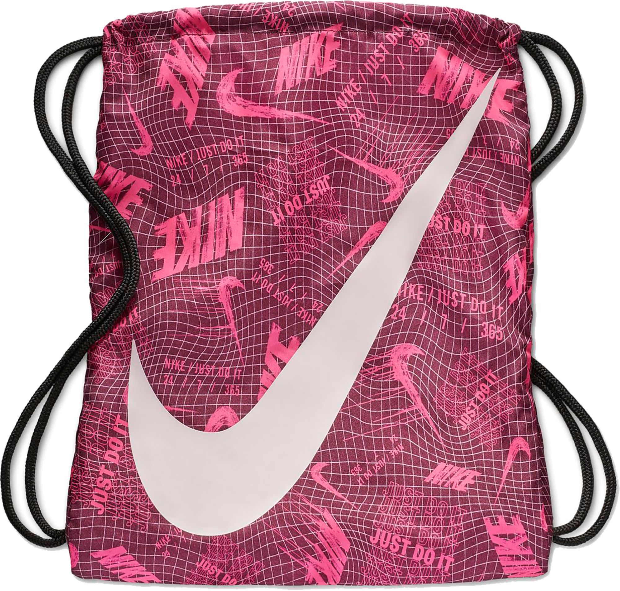 nike drawstring bag pink