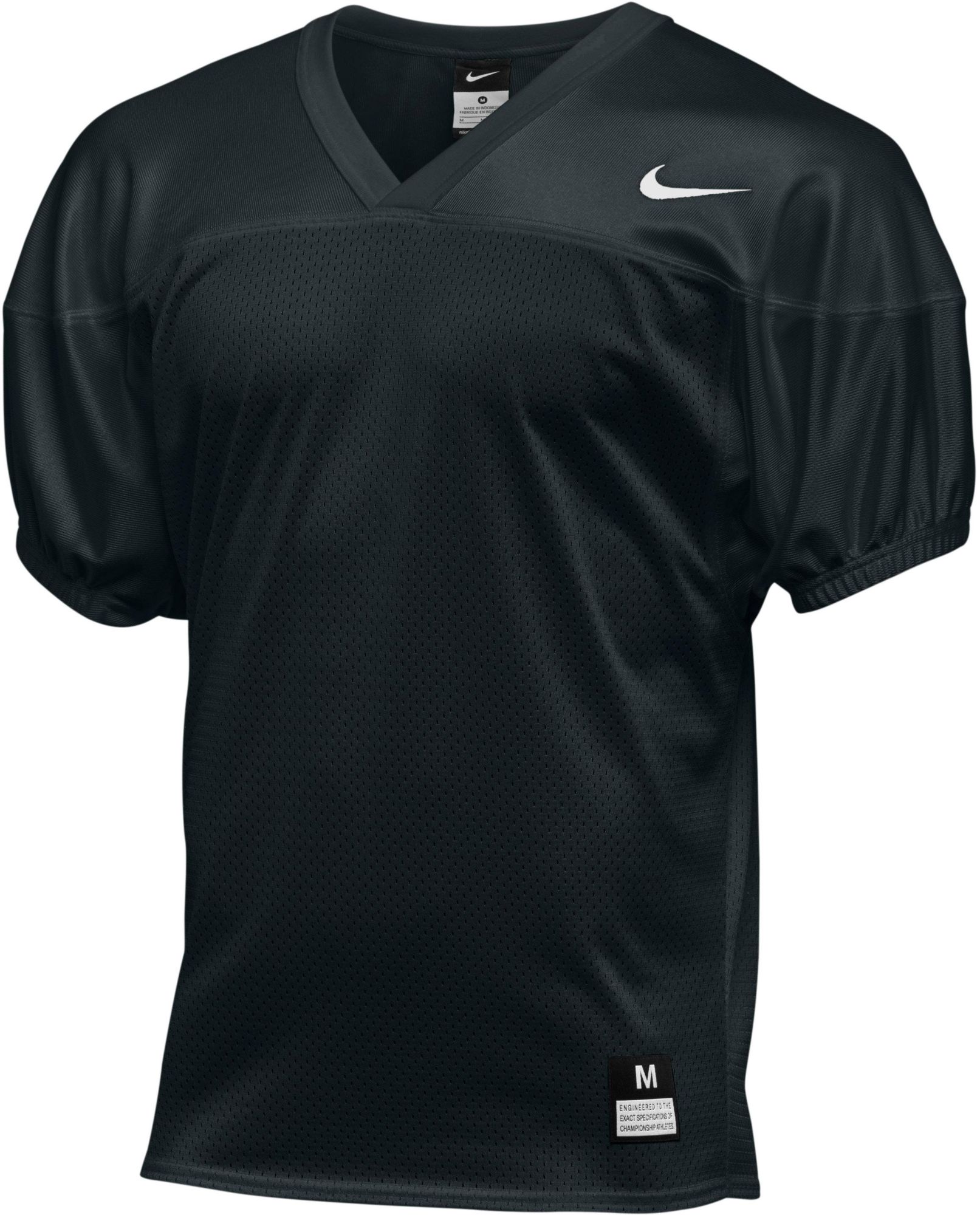 black football jersey blank