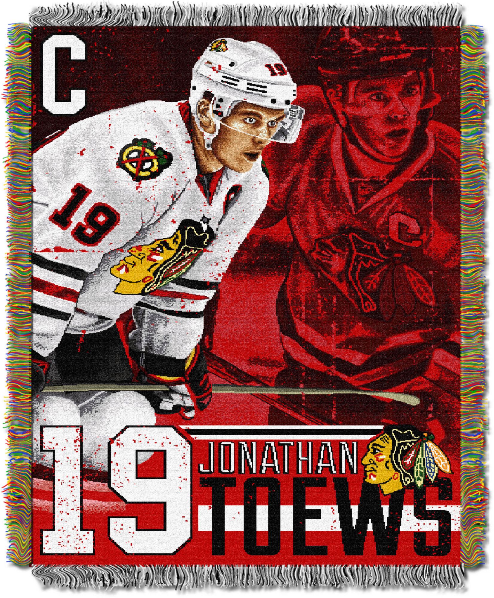 TheNorthwest Chicago Blackhawks 40'' x 60'' Jonathan Toews #19 Tapestry Throw Blanket