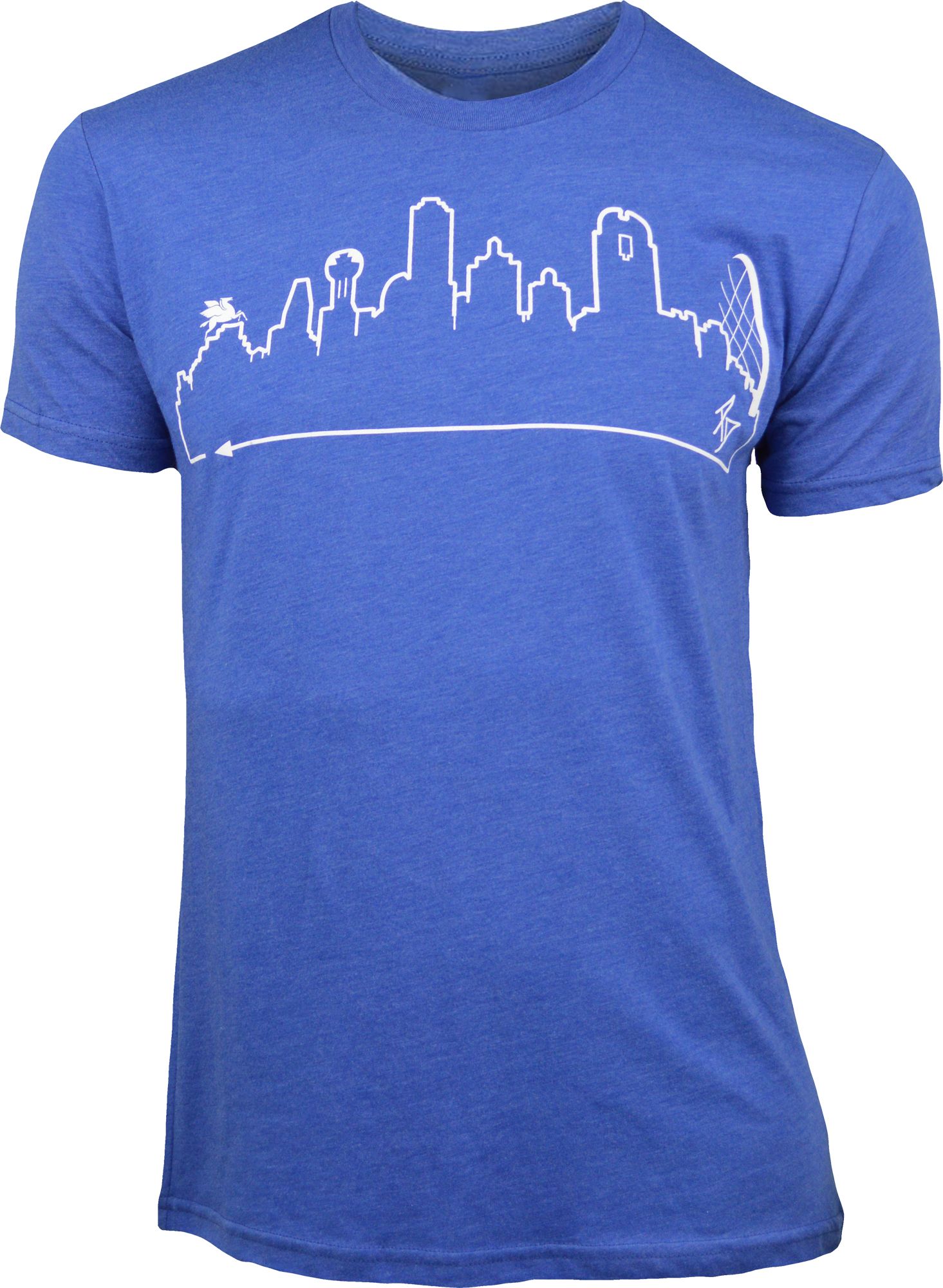 OutlineTheSky Men's Dallas Skyline T-Shirt