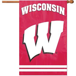 Party Animal Wisconsin Badgers Applique Banner Flag
