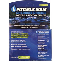 Potable Aqua Chlorine Dioxide Water Purification Tablets – 20 Pack