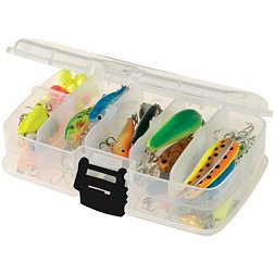 Fishing Tackle Box, Double Sided Plastic Fishing Tackle Box Fishing Lure  Storage Box Bait Organizer Box with Detachable Divider(Pink) Fishing  Storage