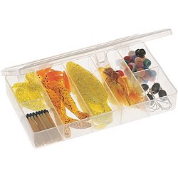 13 Clear and Yellow Pro Latch Stowaway Storage Utility Box with Adjustable Dividers at christmas.com
