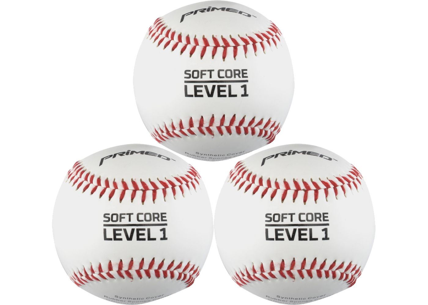 PRIMED Soft Core Level 1 Baseballs 3 Pack DICK'S Sporting Goods
