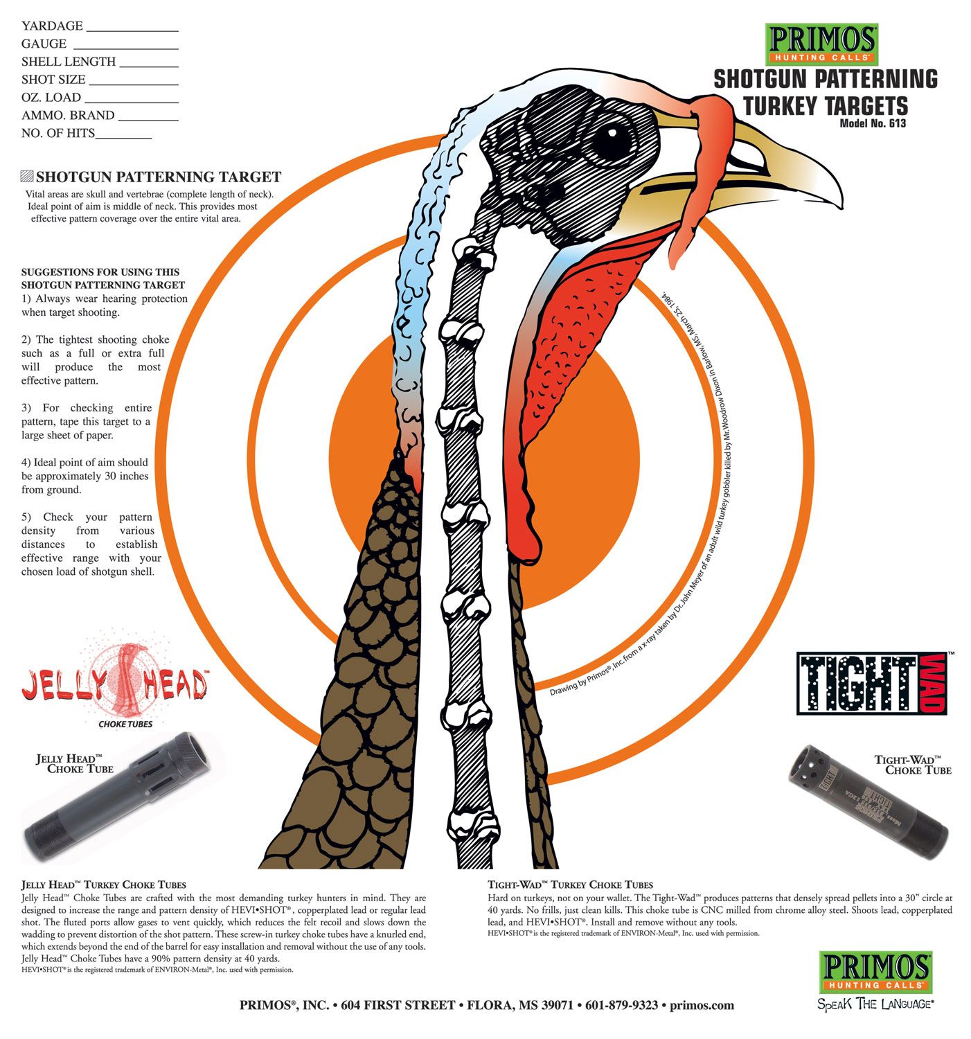 Primos Shotgun Patterning Turkey Target | Dick's Sporting Goods