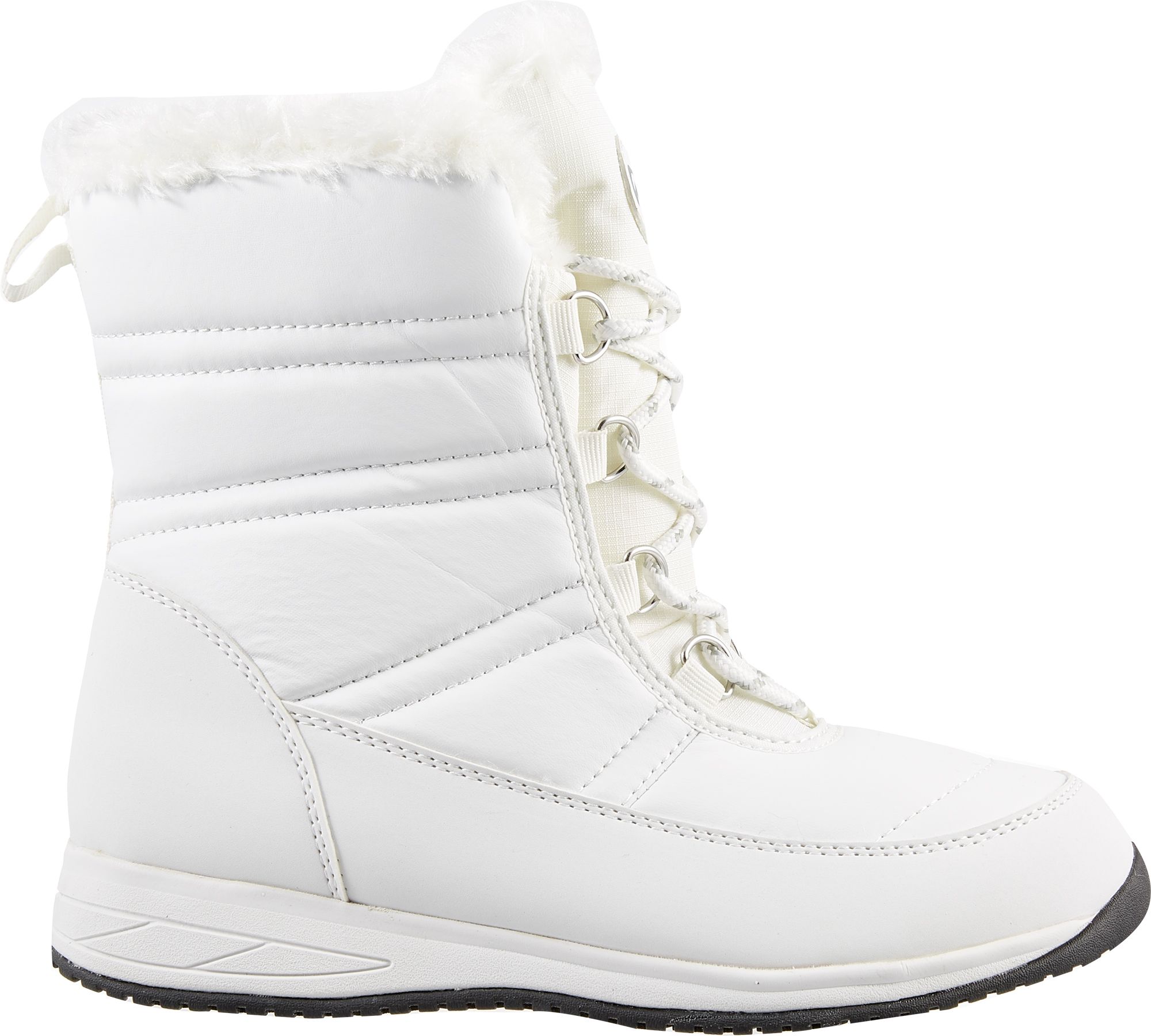 white snow boots