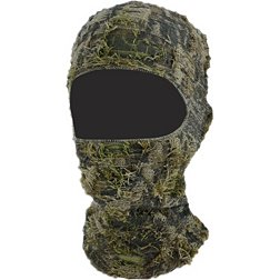 QuietWear Men's 3D Grassy Camo Facemask