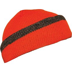 QuietWear Men's Reversible Knit Fleece Visor Hat