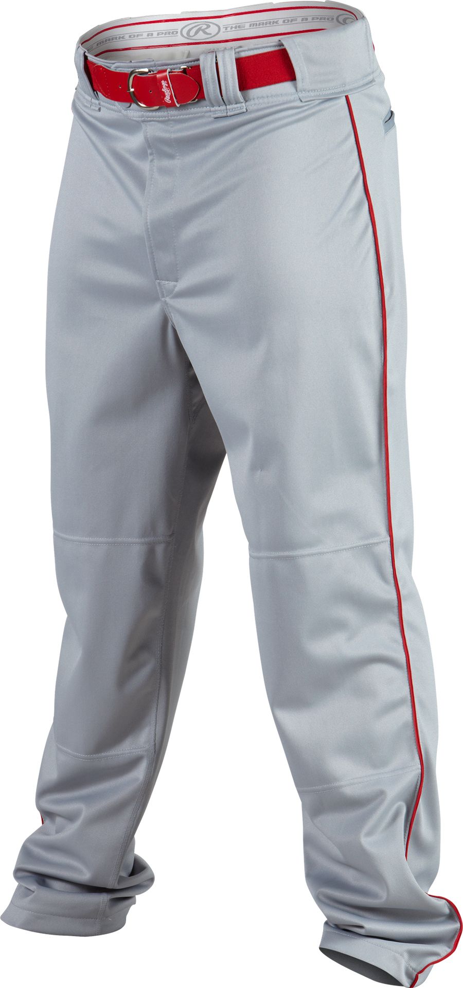 Rawlings Boys' Premium Plated 1/8” Piped Baseball Pants - Gray