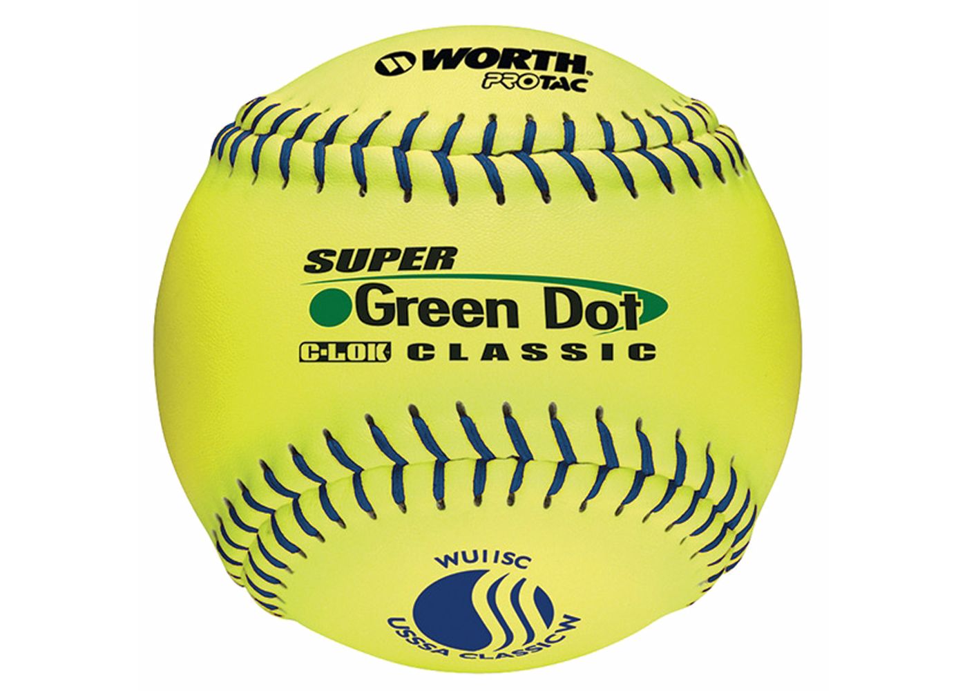 Worth 11” USSSA Super Green Dot Slow Pitch Softball DICK'S Sporting Goods