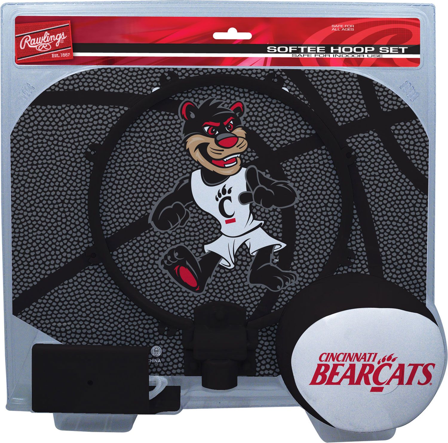 Rawlings Cincinnati Bearcats Slam Dunk Softee Hoop Set