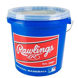 Rawlings Official R12U Genuine Leather Baseball Bucket - 24 Pack