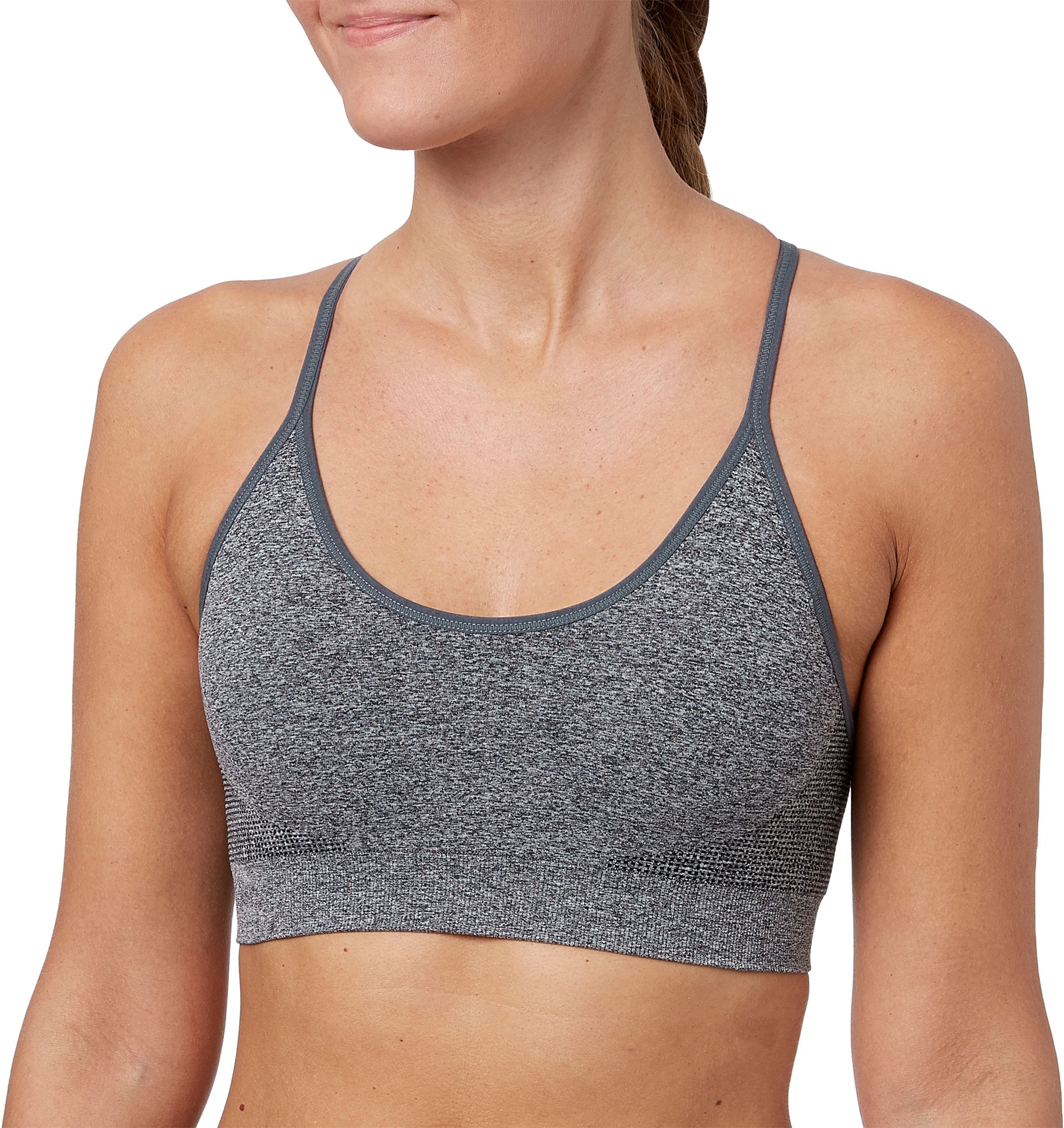 reebok women's strappy cami seamless sports bra