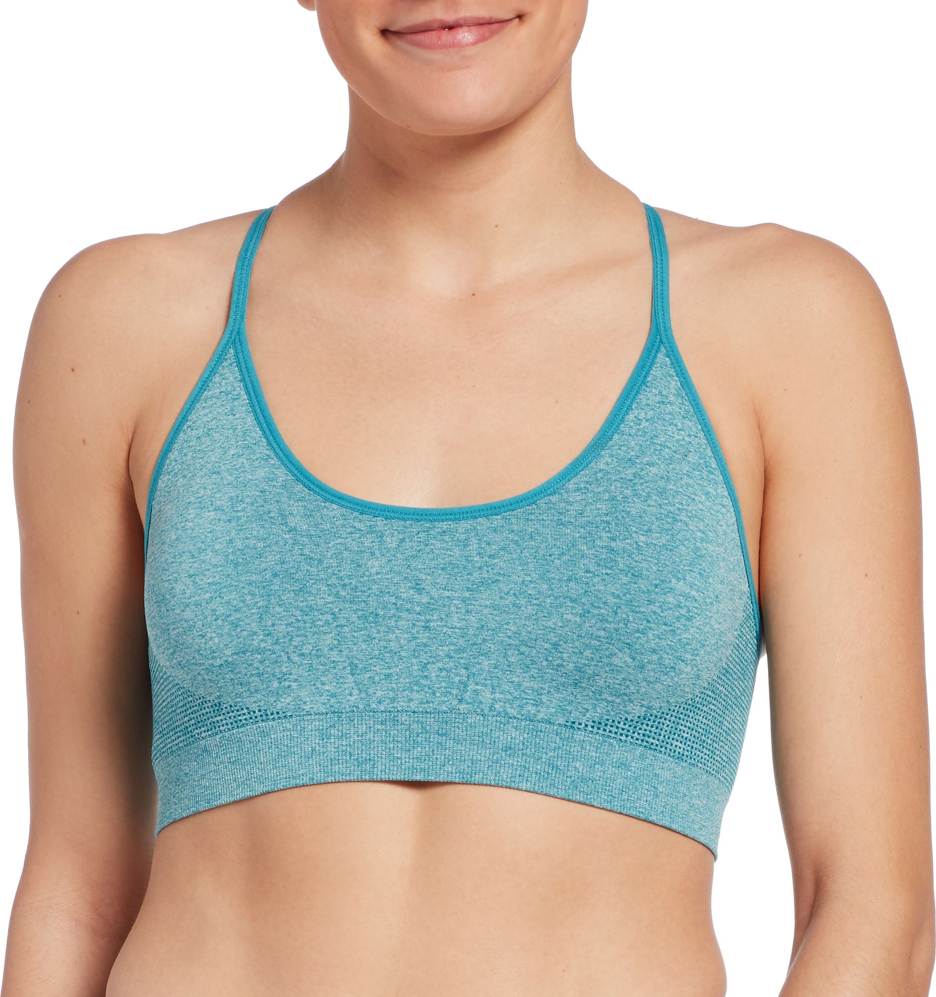 reebok women's strappy cami seamless sports bra