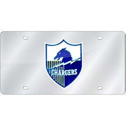Rico San Diego Chargers Silver Retro Laser Tag License Plate