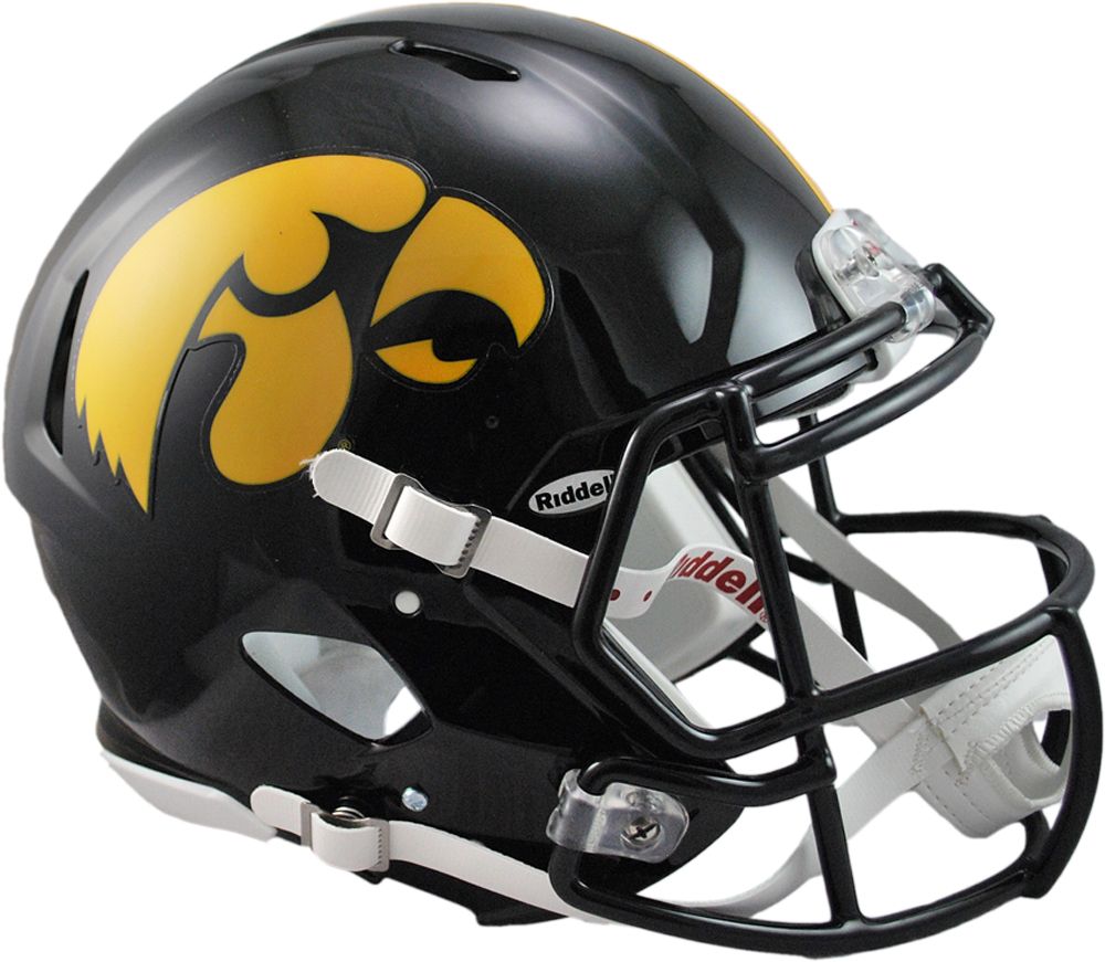 Riddell Iowa Hawkeyes Speed Revolution Authentic Full Size Football Helmet, Shell | Holiday Gift