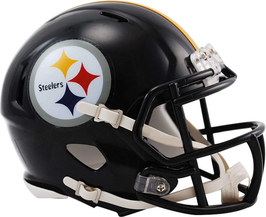 PITTSBURGH STEELERS FULL SIZE LUNAR REPLICA SPEED HELMET – JR'S SPORTS