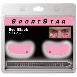 140 Pairs Black Eye Sticker Sports Glitter Eye Black Strips Adhesive  Sticker for Baseball Softball Football