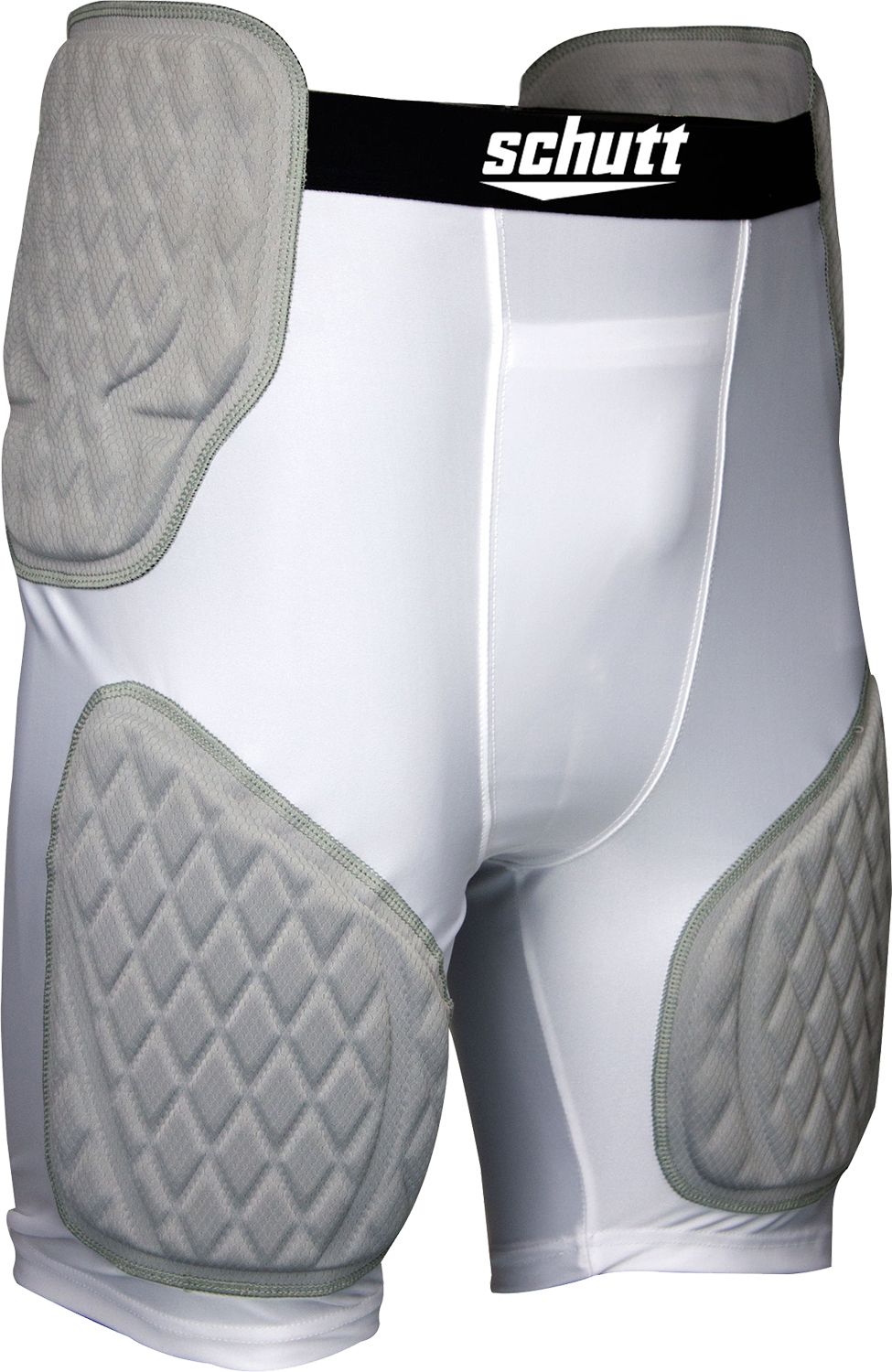 Schutt ProTech Varsity All-in-One Football Girdle Padded Compression Shorts  with Integrated Hip, Tailbone and Thigh Pads