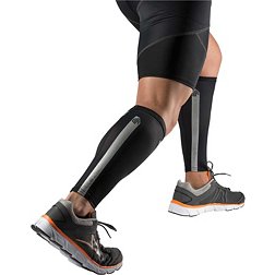 Shock Doctor Reflective Compression Calf Sleeves