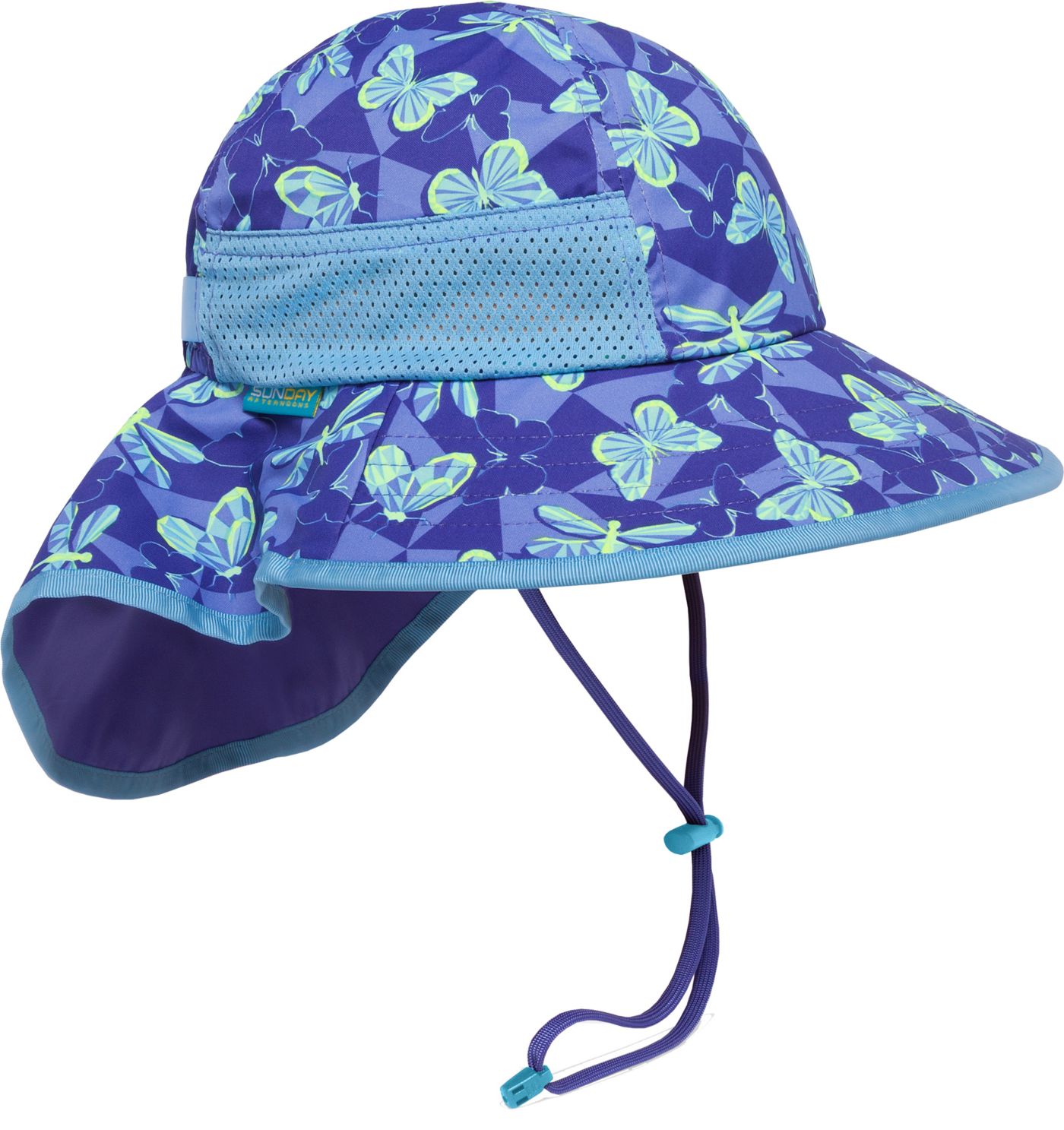 Sunday Afternoons Kids' Play Hat - Blue Electric Stripe - Size L (6-12 Years)