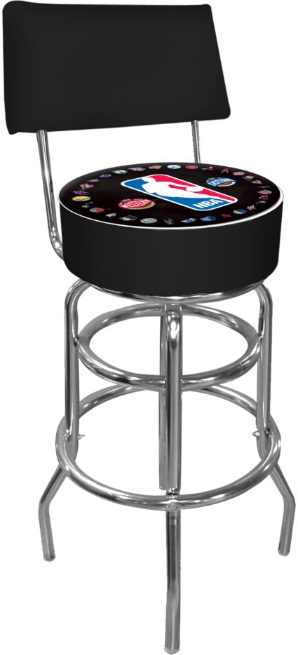 Trademark Games Nba League Padded Swivel Bar Stool With Back