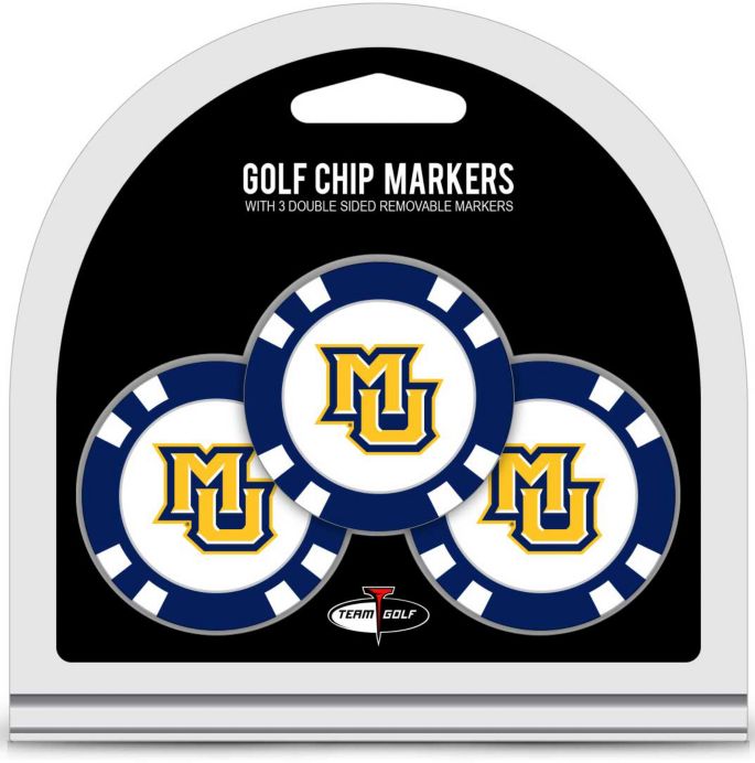 Team Golf Marquette Golden Eagles Poker Chips Ball Markers 3 Pack