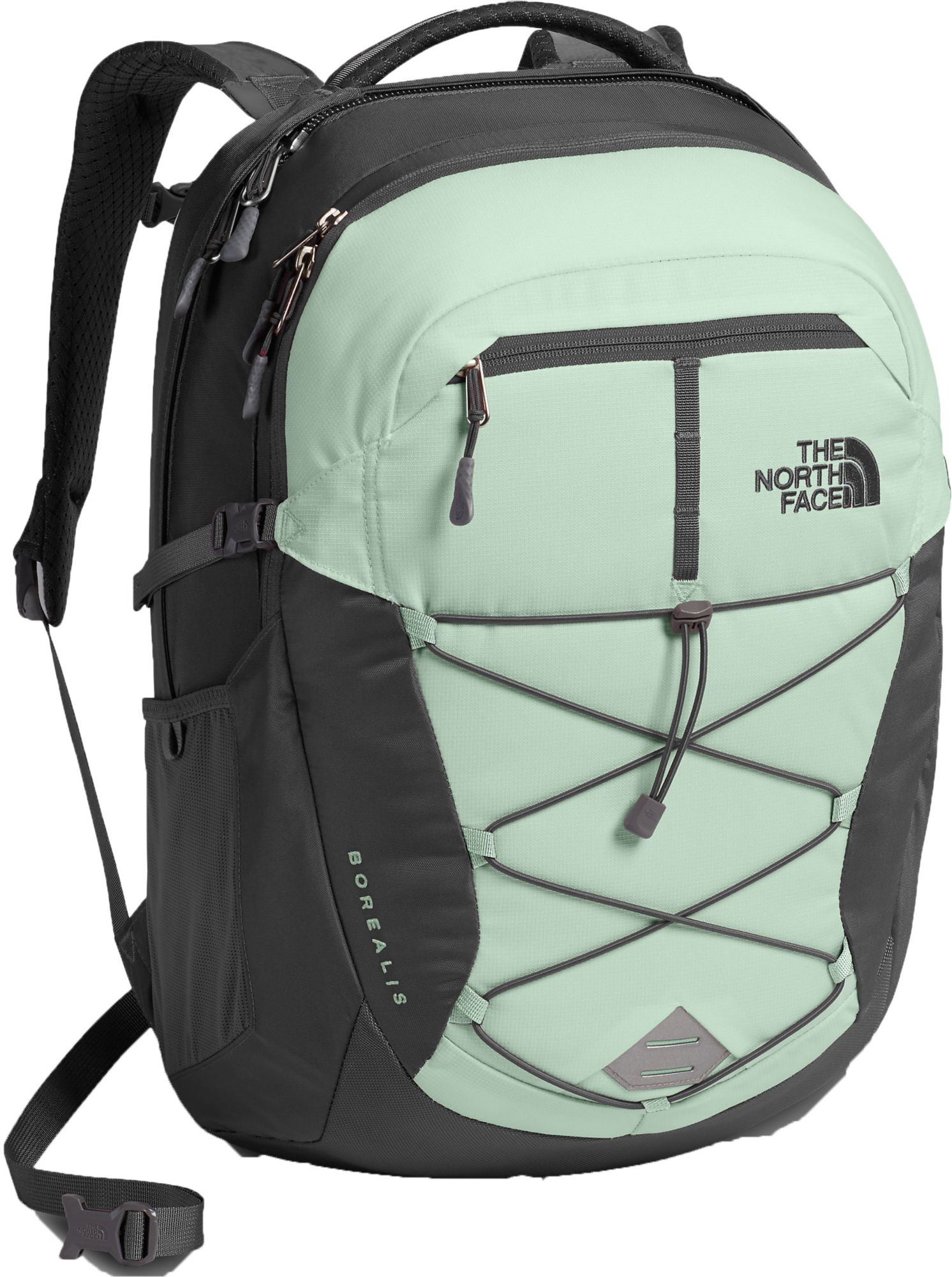 mint green north face backpack