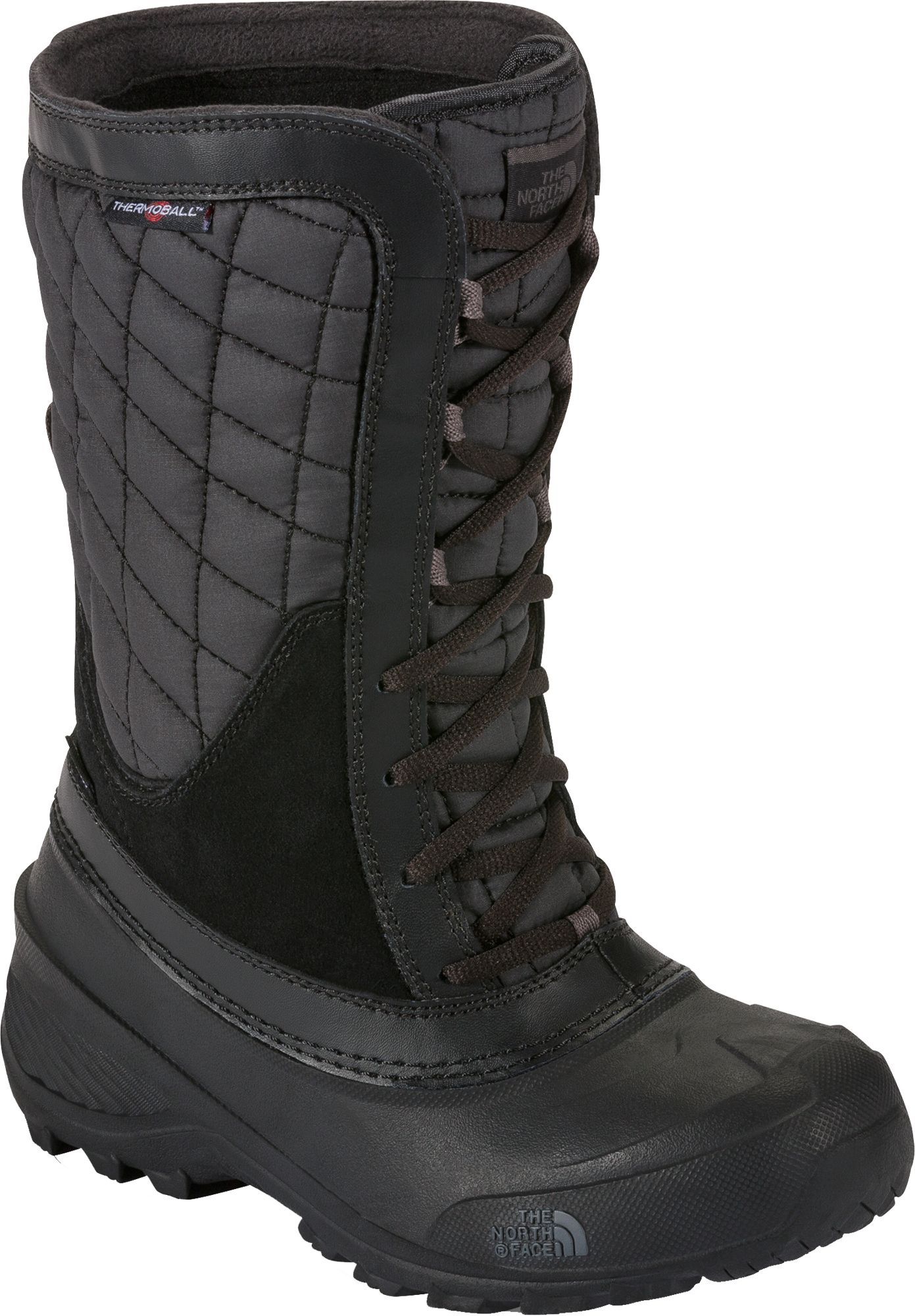 black north face snow boots