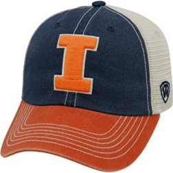 Top of the World Men's Illinois Fighting Blue/White/Orange Off Road Adjustable Hat