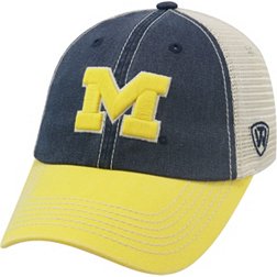 Top of the World Men's Michigan Wolverines Blue/White/Maize Off Road Adjustable Hat