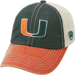 Top of the World Men's Miami Hurricanes Green/White/Orange Off Road Adjustable Hat