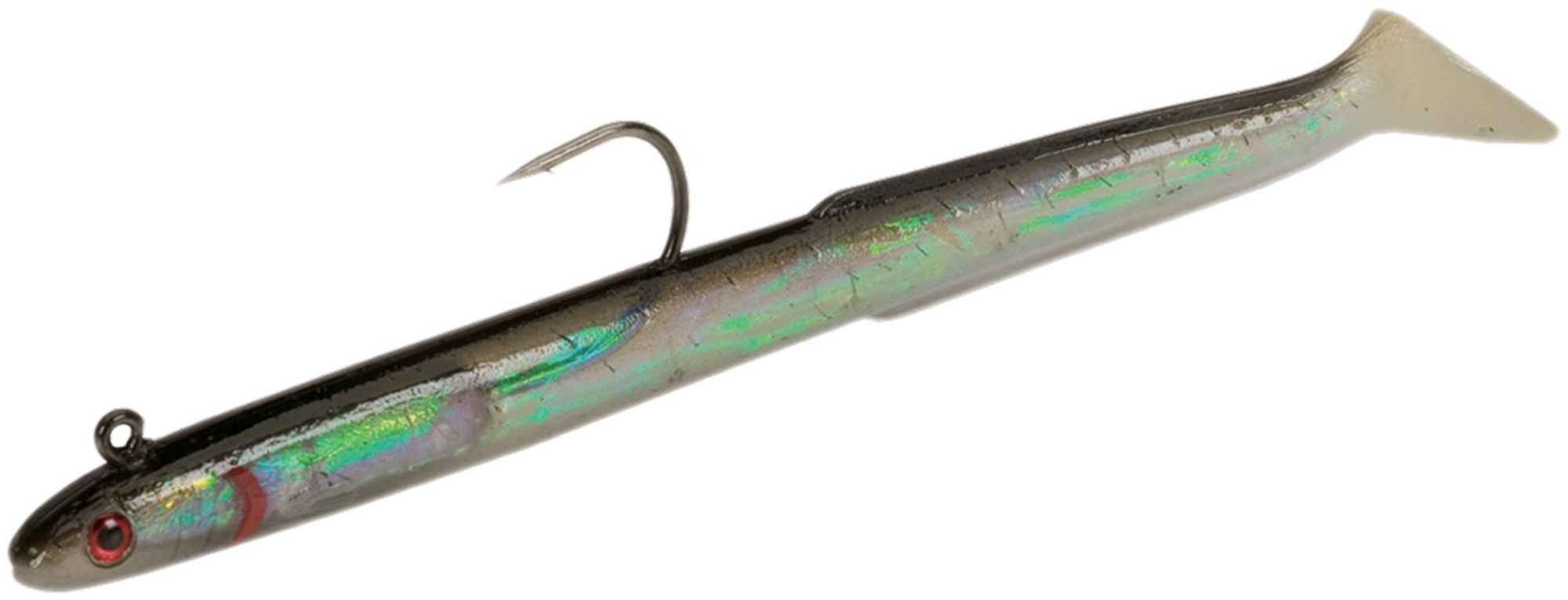 Tsunami Holographic Weighted Eel Soft Bait, Black