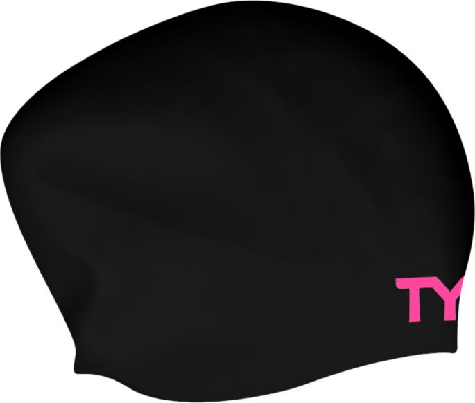 Tyr Pink Long Hair Swim Cap Dick S Sporting Goods