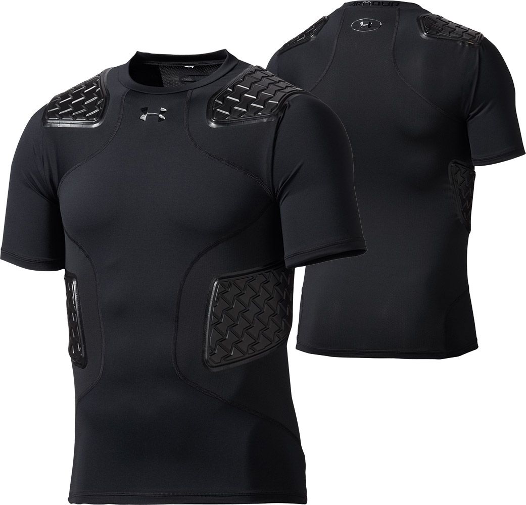 under armour football padded compression shirt