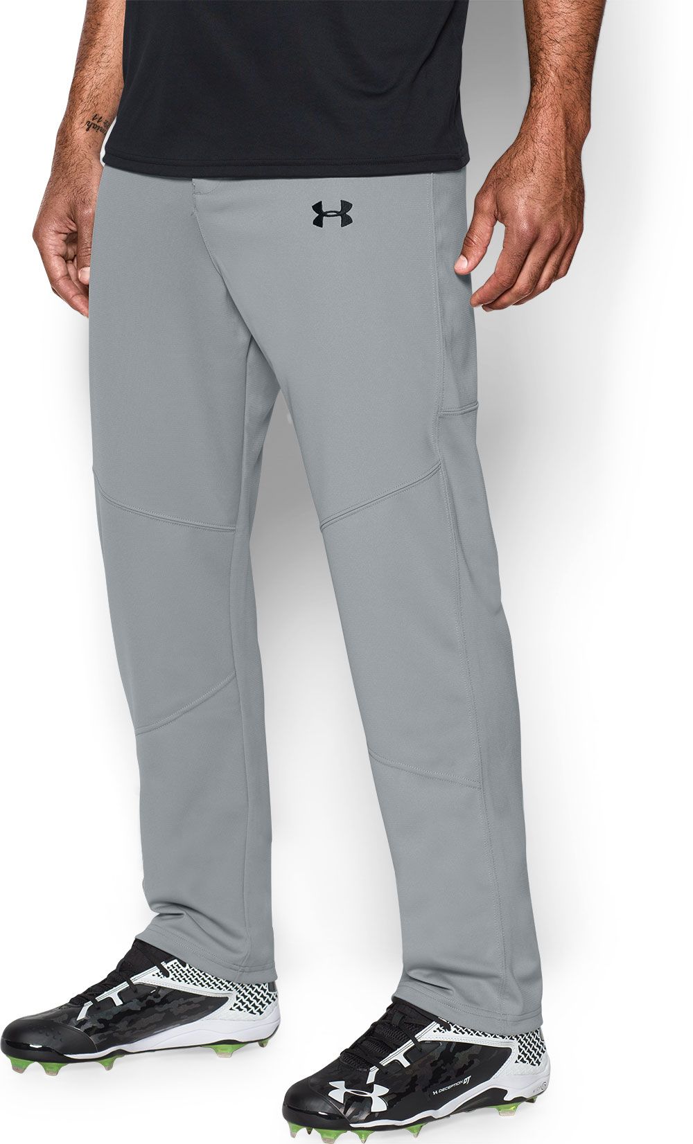 mens black under armour baseball pants