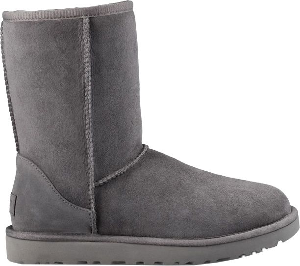 gray and black uggs