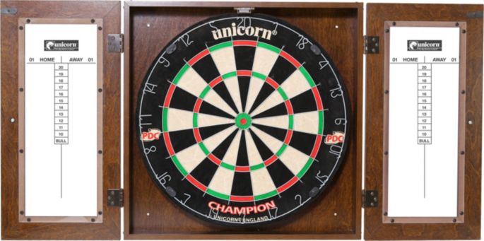 Unicorn Dynasty Bristle Dartboard Cabinet Set Dick S Sporting Goods