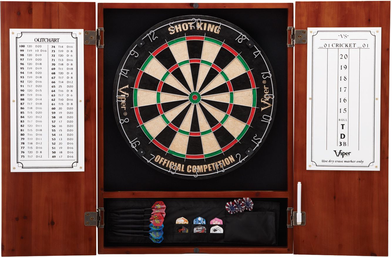 Viper Metro Cinnamon Steel Tip Dartboard Cabinet