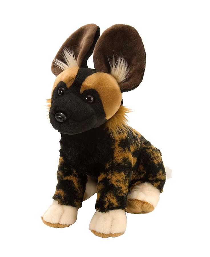 african wild dog plush