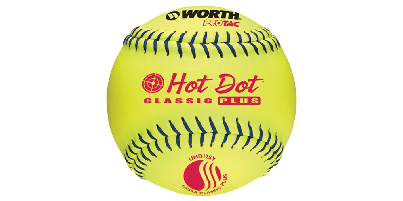 Worth 12” USSSA Hot Dot Slow Pitch Softball DICK'S Sporting Goods